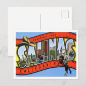 Salinas, Kalifornien - Vintage Großbuchstaben - Po Postkarte (Vorne/Hinten)