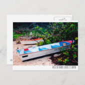 Saline Beach, St. Barts Postkarte (Vorne/Hinten)