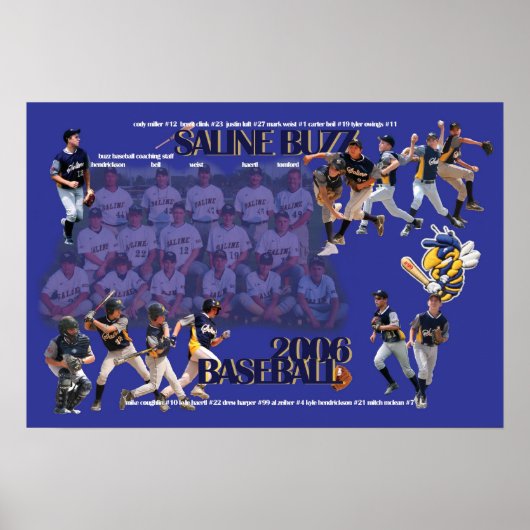 Saline Buzz Baseball 2006 Poster (Vorne)