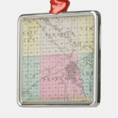 Saline County, Kansas Silbernes Ornament (Links)