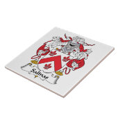 Saline-Familienwappen Fliese (Seite)