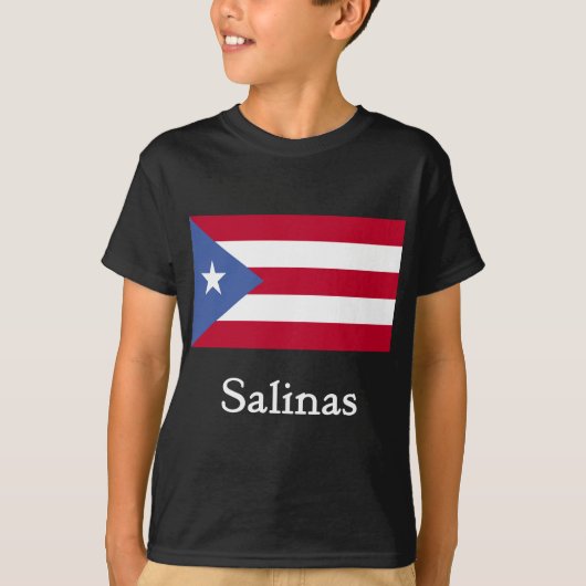 Saline-Puertorikaner-Flagge T-Shirt (Vorderseite)