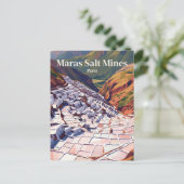 Salineras de Maras Peru Postkarte (Stehend Vorderseite)