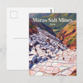Salineras de Maras Peru Postkarte (Vorne/Hinten)