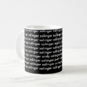 salinger kaffeetasse (Vorderseite Links)