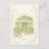 Salingrün, romantische Hochzeit Begleitkarte (Rückseite)