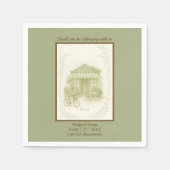 Salingrün, romantische Hochzeit Serviette (Vorderseite)