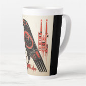 Salinischer einheimischer pazifischer Rabe im nord Milchtasse (Rechte Ecke)