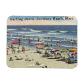 Salisbury Beach, MA - Vintager Ozean Magnet (Horizontal)