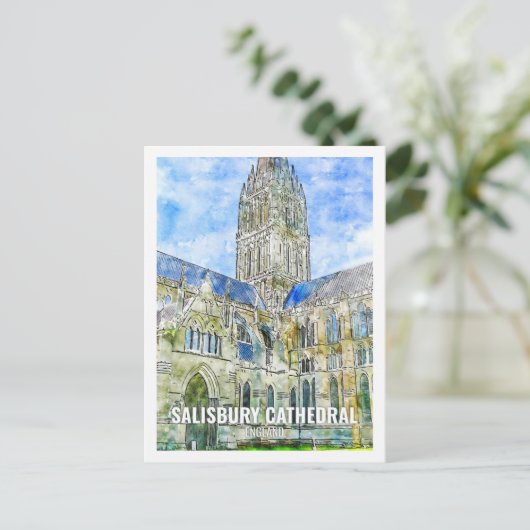 Salisbury Cathedral Besuchen Sie die Universität Postkarte (Stehend Vorderseite)