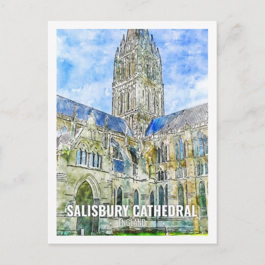 Salisbury Cathedral Besuchen Sie die Universität Postkarte (Vorderseite)