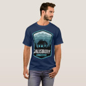 Salisbury Connecticut Mountain Town Cabin Oversize T-Shirt (Vorne ganz)