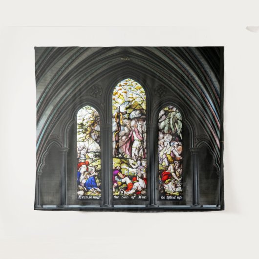 Salisbury-Kathedrale Transept Buntglas-Fenster Wandteppich (Vorderseite (Horizontal))