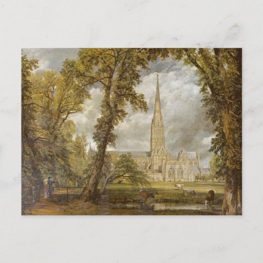 Salisbury Kathedrale von John Constable Postkarte (Vorderseite)