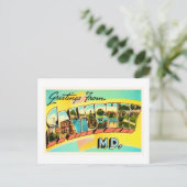 Salisbury Maryland MD Old Vintage Travel Postcard- Postkarte (Stehend Vorderseite)