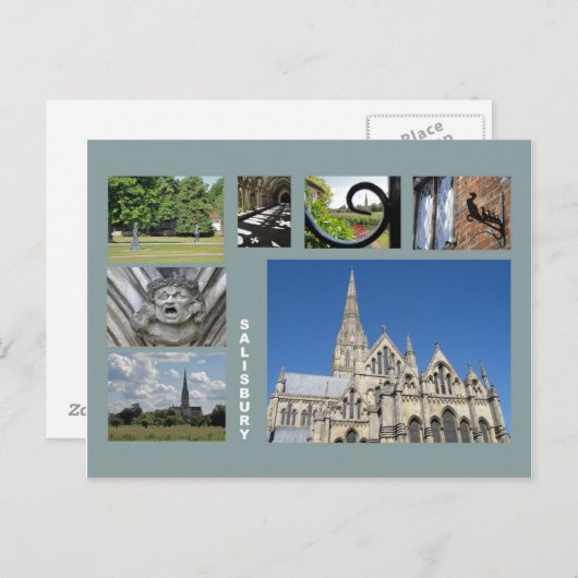 Salisbury-Mehrbild Postkarte (Vorne/Hinten)