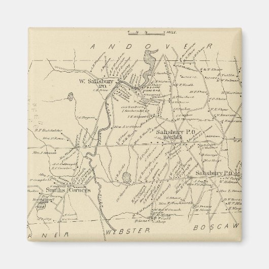 Salisbury, Merrimack Co Magnet (Vorne)