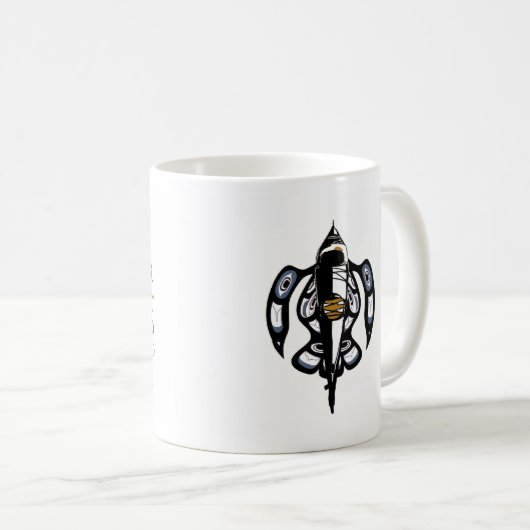 Salish Kajak FH Kaffeetasse (VorderseiteRechts)