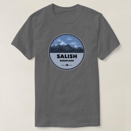 Salish Mountains Montana Camping T-Shirt (Design vorne)