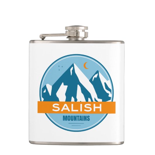 Salish Mountains Montana Flachmann (Vorderseite)