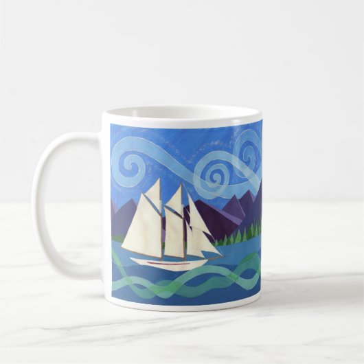 Salish Sea Schooner Kaffeetasse (Links)