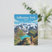 Salkantay Trek Peru Postkarte (Stehend Vorderseite)