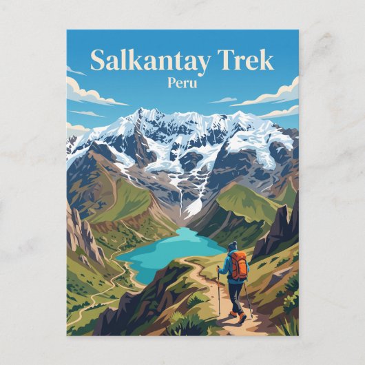 Salkantay Trek Peru Postkarte (Vorderseite)