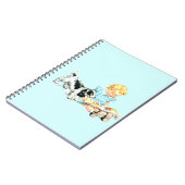 Sally and Spot Illustration der 50er Jahre Notizblock (Linke Seite)