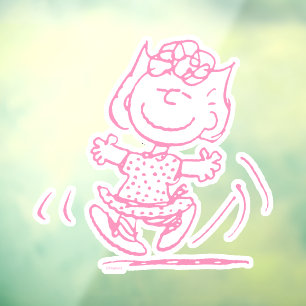Sally Brown Tancing Fensteraufkleber