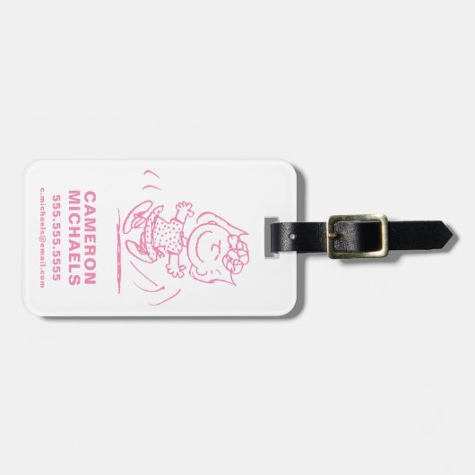 Sally Brown Tancing Gepäckanhänger (Vorderseite horizontal)