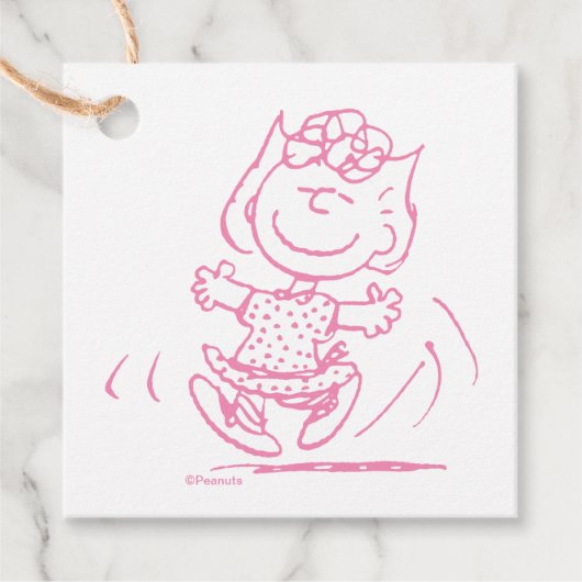 Sally Brown Tancing Geschenkanhänger (Vorderseite)