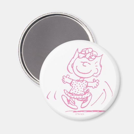 Sally Brown Tancing Magnet (Vorderseite/Rückseite)