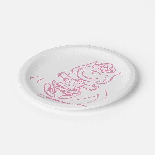 Sally Brown Tancing Pappteller (Schrägansicht)