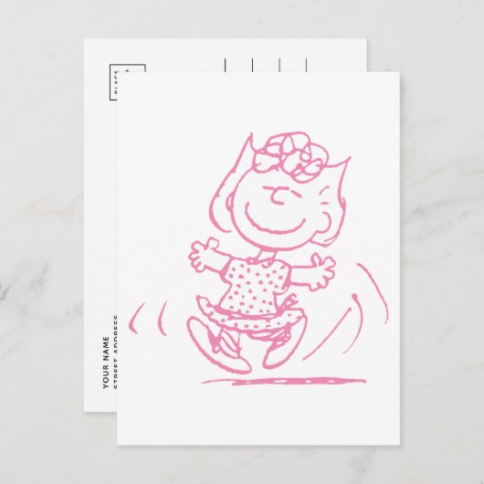 Sally Brown Tancing Postkarte (Vorne/Hinten)