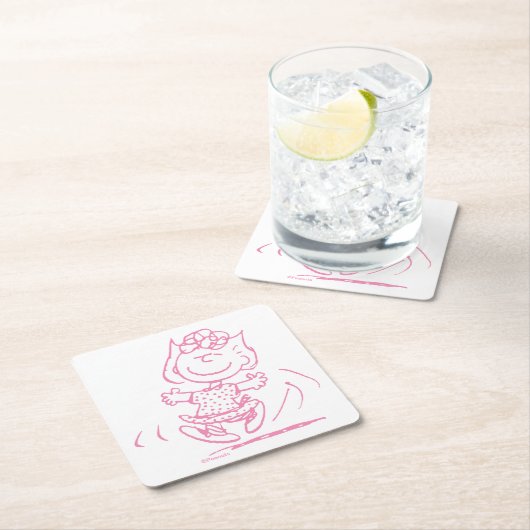 Sally Brown Tancing Rechteckiger Pappuntersetzer (Vor Ort)