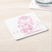 Sally Brown Tancing Rechteckiger Pappuntersetzer (angewinkelt)