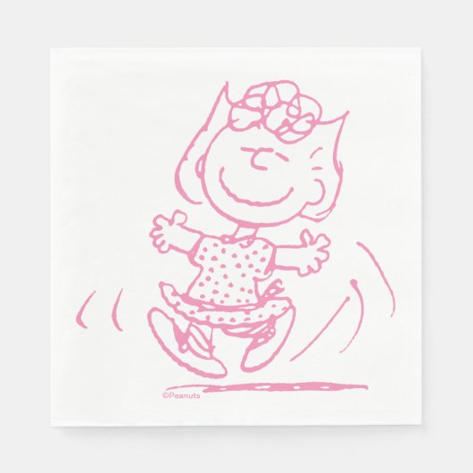 Sally Brown Tancing Serviette (Vorderseite)