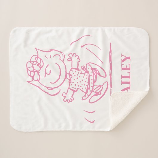 Sally Brown Tancing Sherpadecke (Vorderseite (Horizontal))