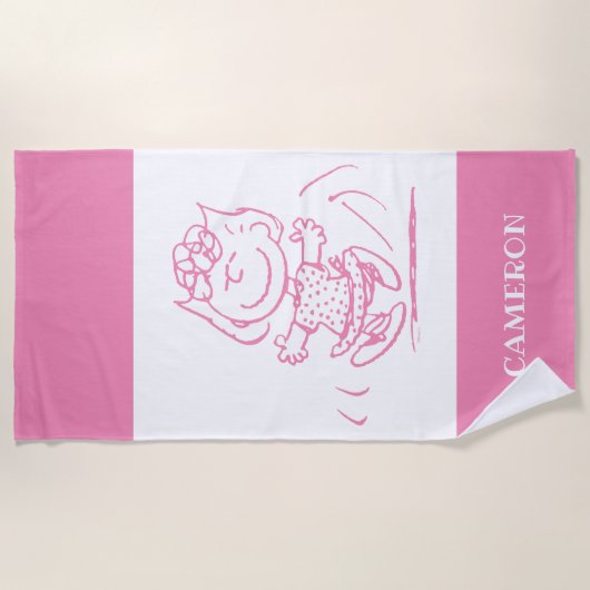 Sally Brown Tancing Strandtuch (Vorderseite)