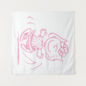 Sally Brown Tancing Wandteppich (Vorderseite (Horizontal))