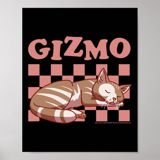 Sally Face Gizmo Das Cat Checkered Nickerchen Must Poster (Vorne)