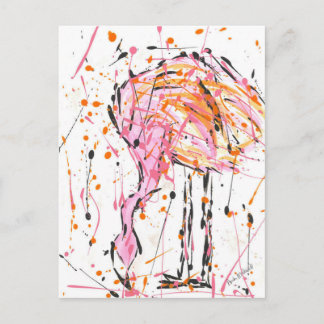 Sally Flamingo Postkarte