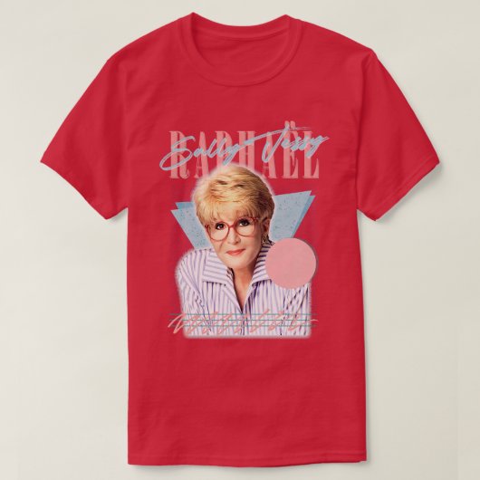 Sally Jessy Raphal Retro 90er Stil Lüfterdesign T-Shirt (Design vorne)