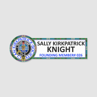 Sally Kirkpatrick Knight CKS Namensschild
