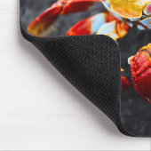 Sally lightfoot Krabbe auf einem schwarzen Mousepad (Ecke)