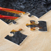 Sally lightfoot Krabbe auf einem schwarzen Puzzle (Seite)