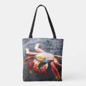 Sally lightfoot Krabbe auf einem schwarzen Tasche (Rückseite)