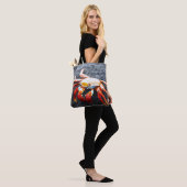 Sally lightfoot Krabbe auf einem schwarzen Tasche (Am Model)
