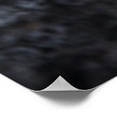 Sally Lightfoot krabbeln auf einem schwarzen Lavag Poster (Ecke)