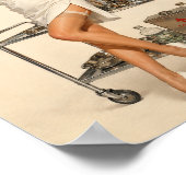 Sally Monroe At Work Pin-Up Poster (Ecke)